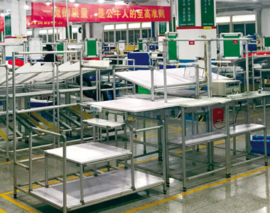 鋁管工作臺應用案例